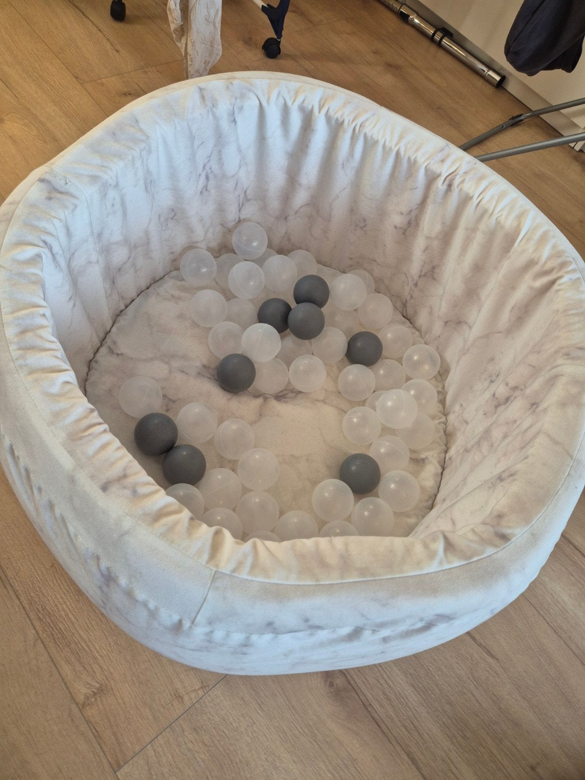Misiioo Ballenbak Velours Marble - Rond 90x40cm, Ophalen of Verzenden