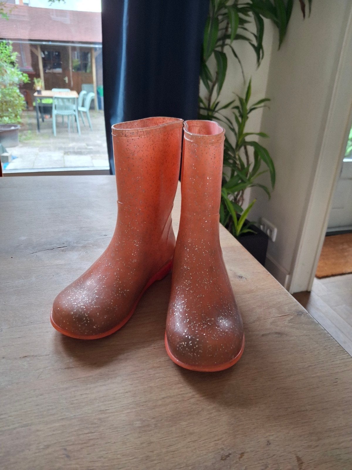 Hema laarsjes maat 30/31 met glitters, Ophalen of Verzenden, Gebruikt, Hema, Jongen of Meisje