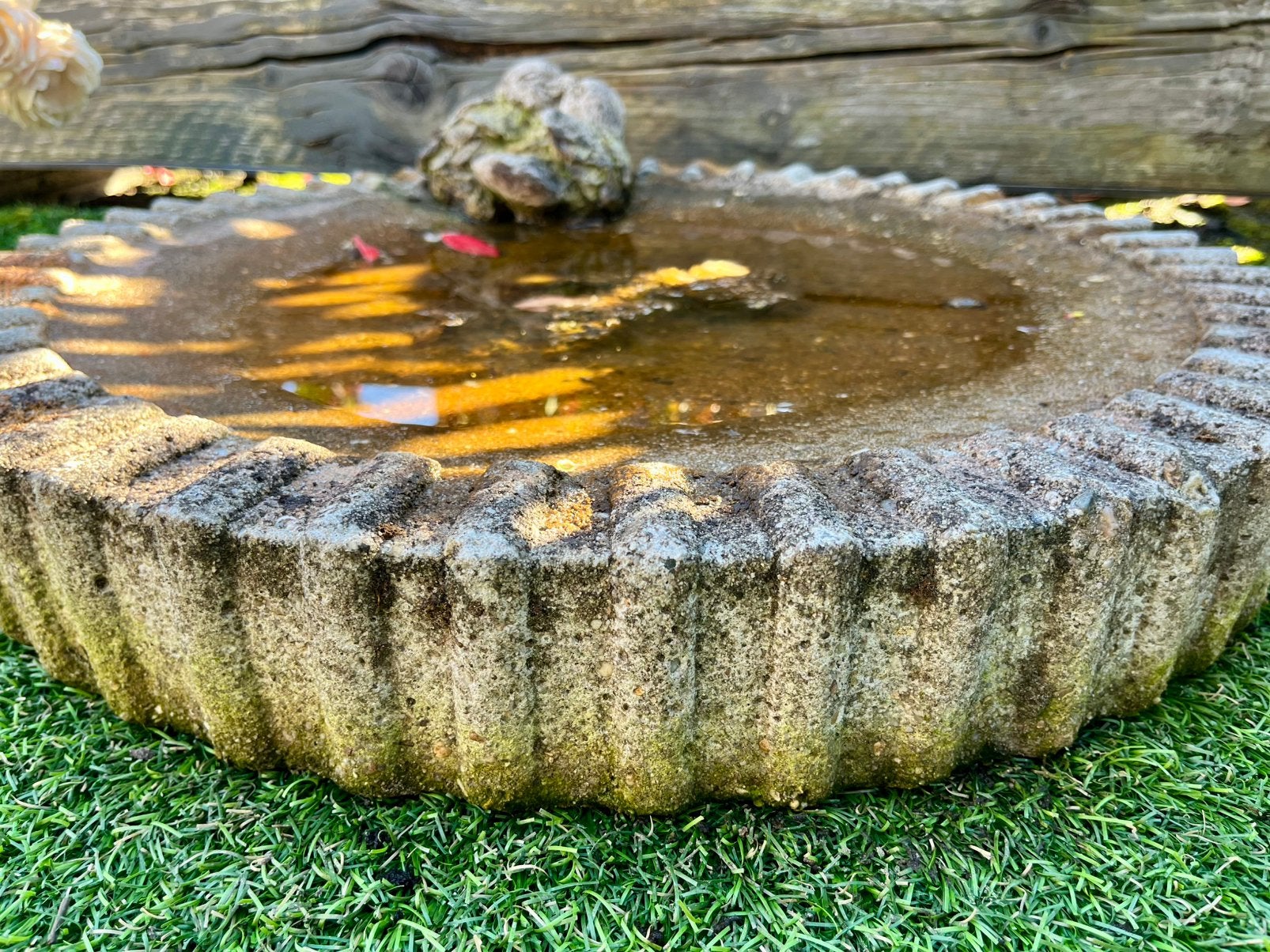 Waterbak diameter 60 cm, Ophalen, Gebruikt, Beton, Waterornament