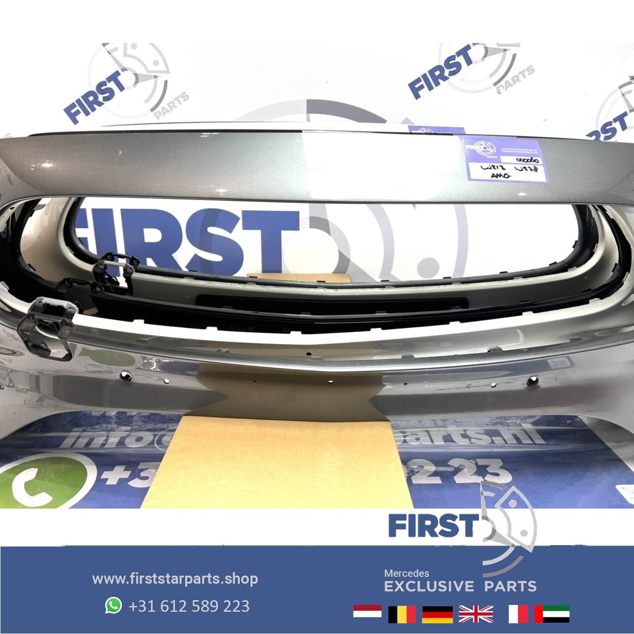 W213 FACELIFT AMG Voorbumper E Klasse 2020-2023 BUMPER WIT Z, Gebruikt, -, Voor, Ophalen of Verzenden