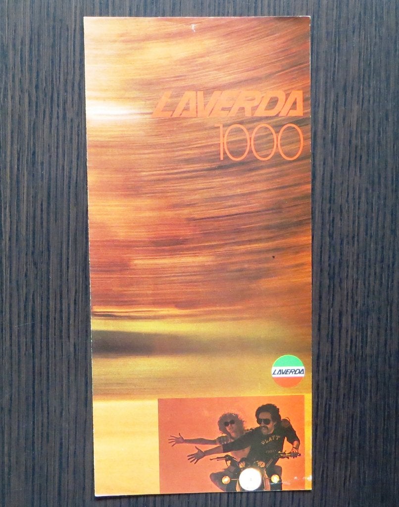 Folder Laverda 1000 (gietwielen) - circa 1975 - 4 blz, Motoren, Verzenden, Overige merken