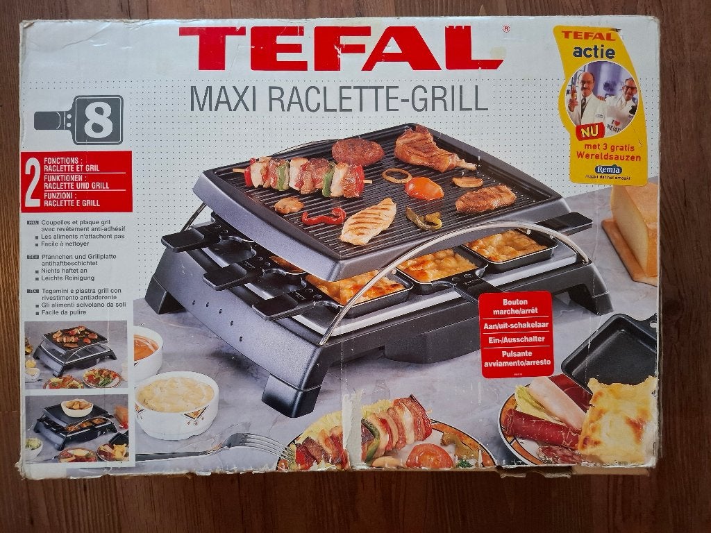 Gourmetstel/ Raclette grill, Witgoed en Apparatuur, Gourmetstellen, Ophalen, Zo goed als nieuw, 8 personen of meer