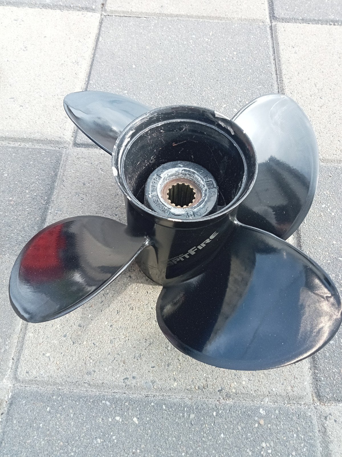 Mercury Spitfire 4-blads schroef - 13x17, Watersport en Boten, Ophalen of Verzenden, Gebruikt, Motor en Techniek, Motorboot