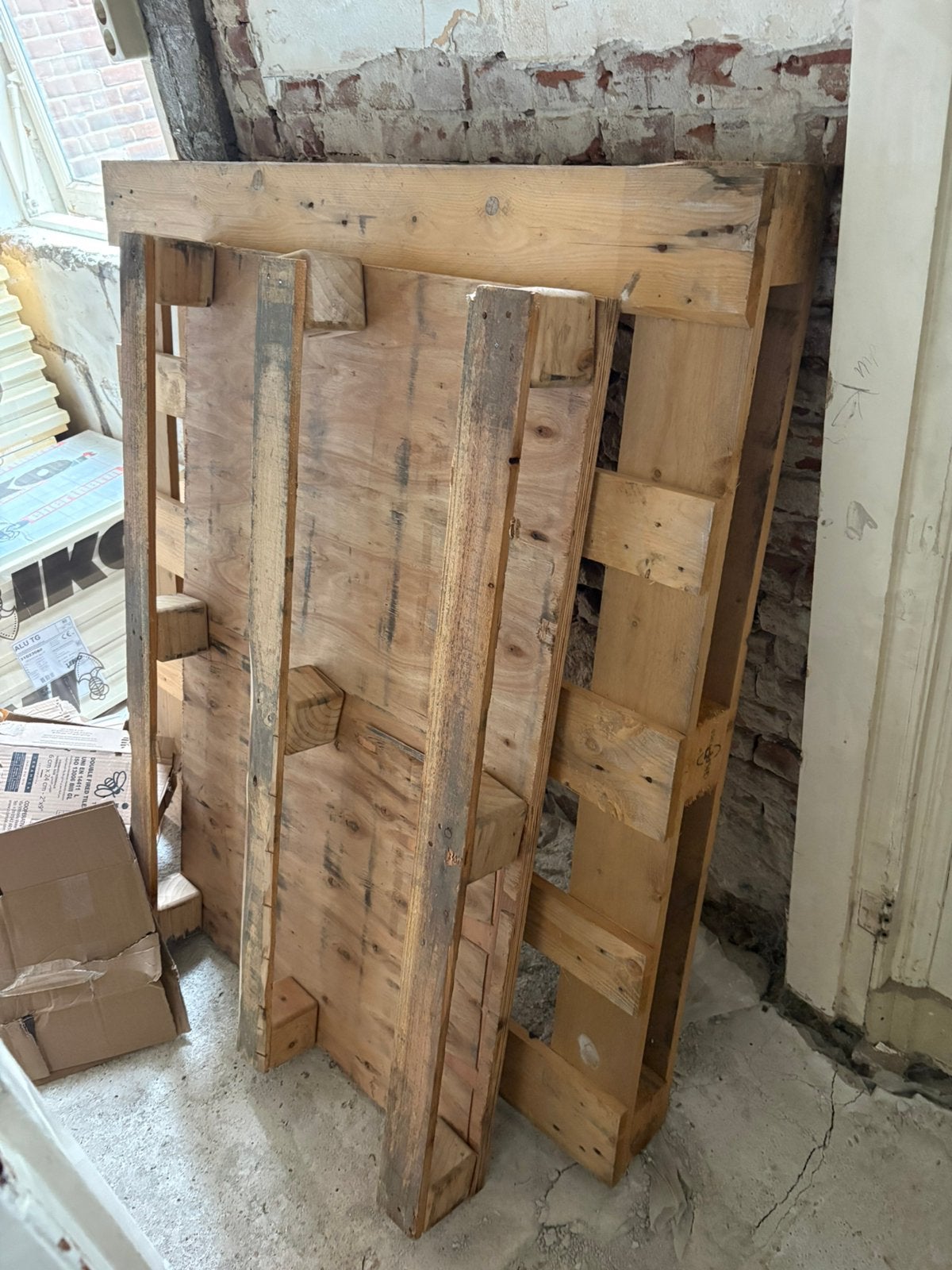 4x Pallets gratis ophalen, Ophalen, Zo goed als nieuw, Pallet, Minder dan 200 cm