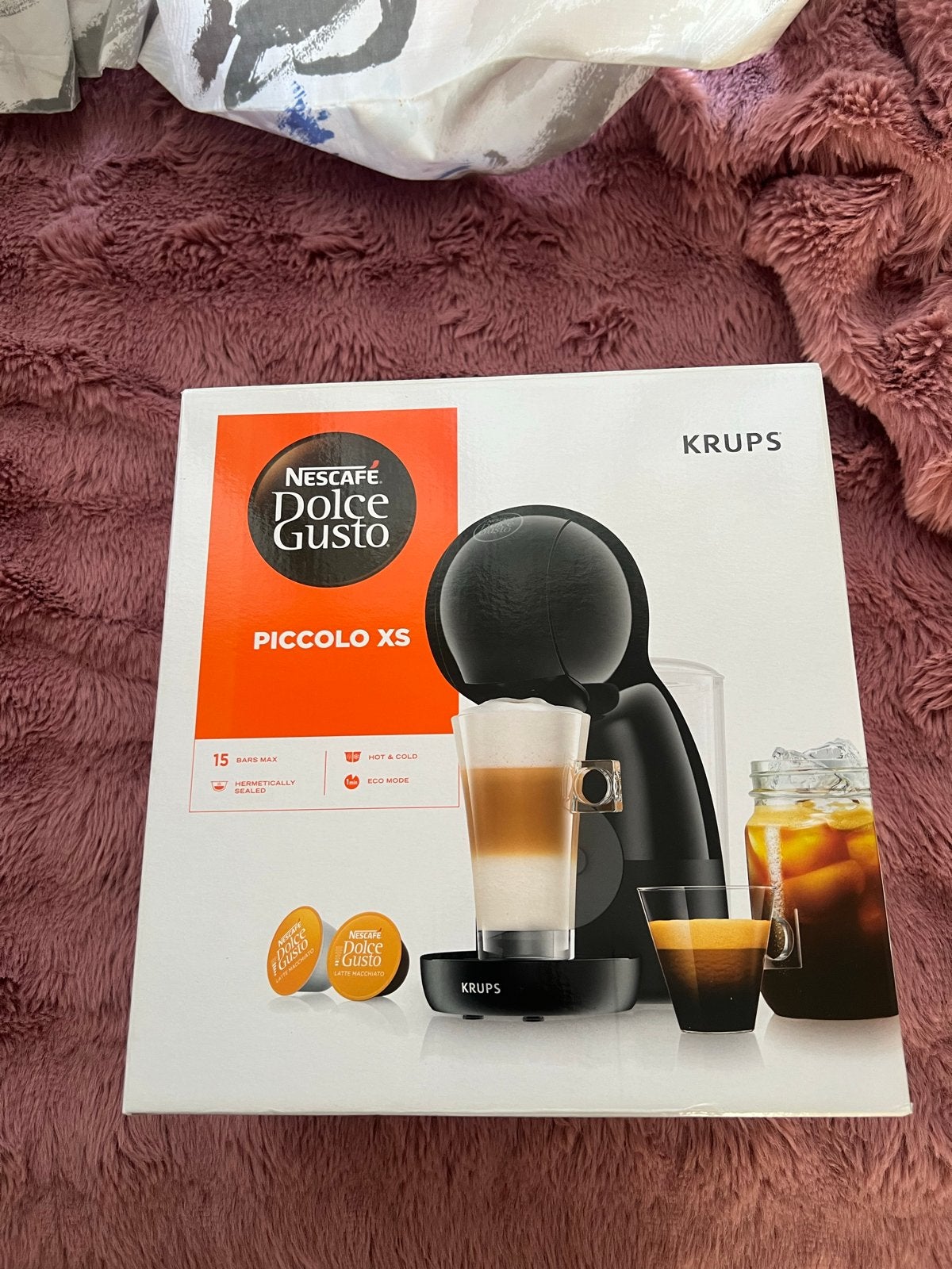 Krups Nescafé Dolce Gusto Piccolo XS, Ophalen, Koffiepads en cups, 1 kopje, Koffiemachine