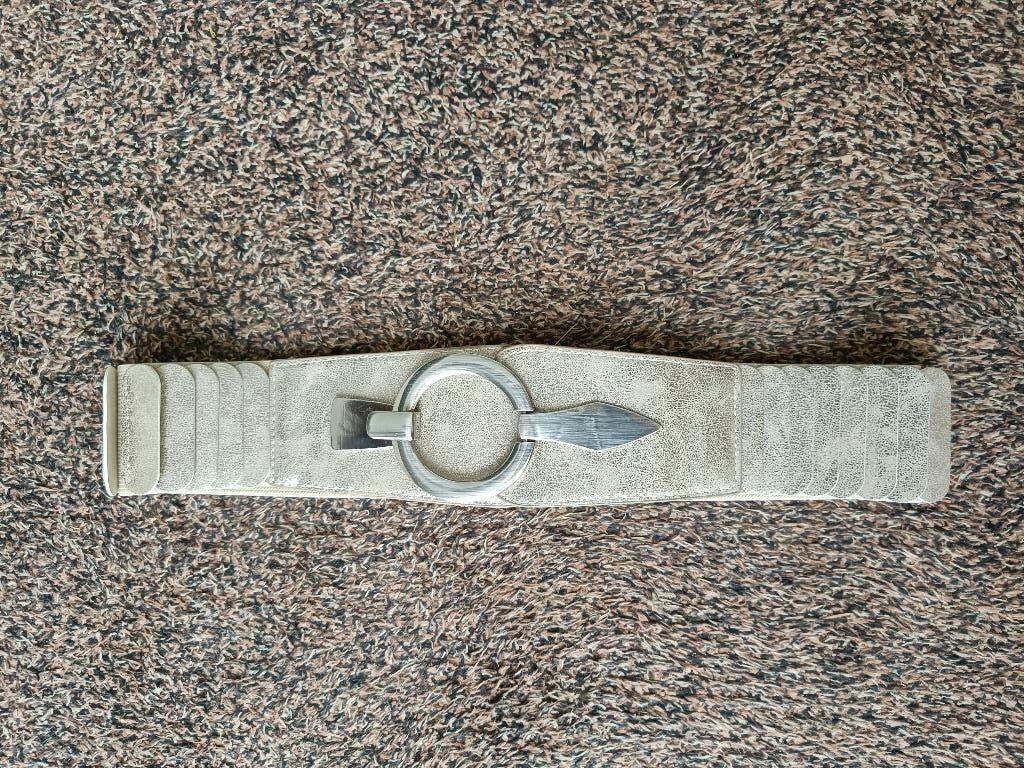 Riem dames elastisch goudkleurig, Overige kleuren, 3 tot 5 cm, Minder dan 80 cm, Tailleriem