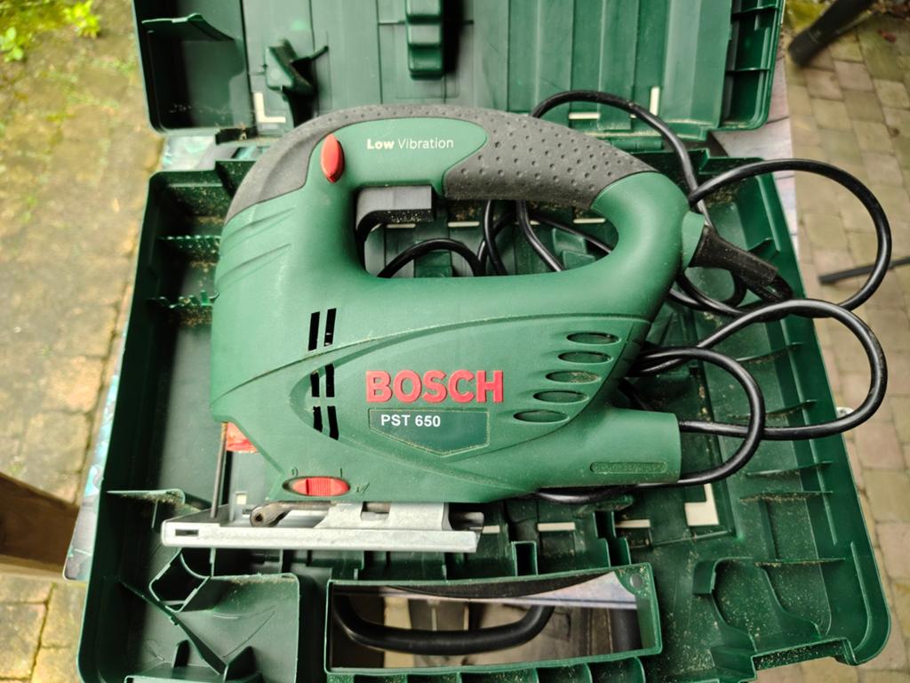 Bosch pst 650 decoupeerzaag, Decoupeerzaag, Ophalen of Verzenden, Zo goed als nieuw, 30 tot 70 mm