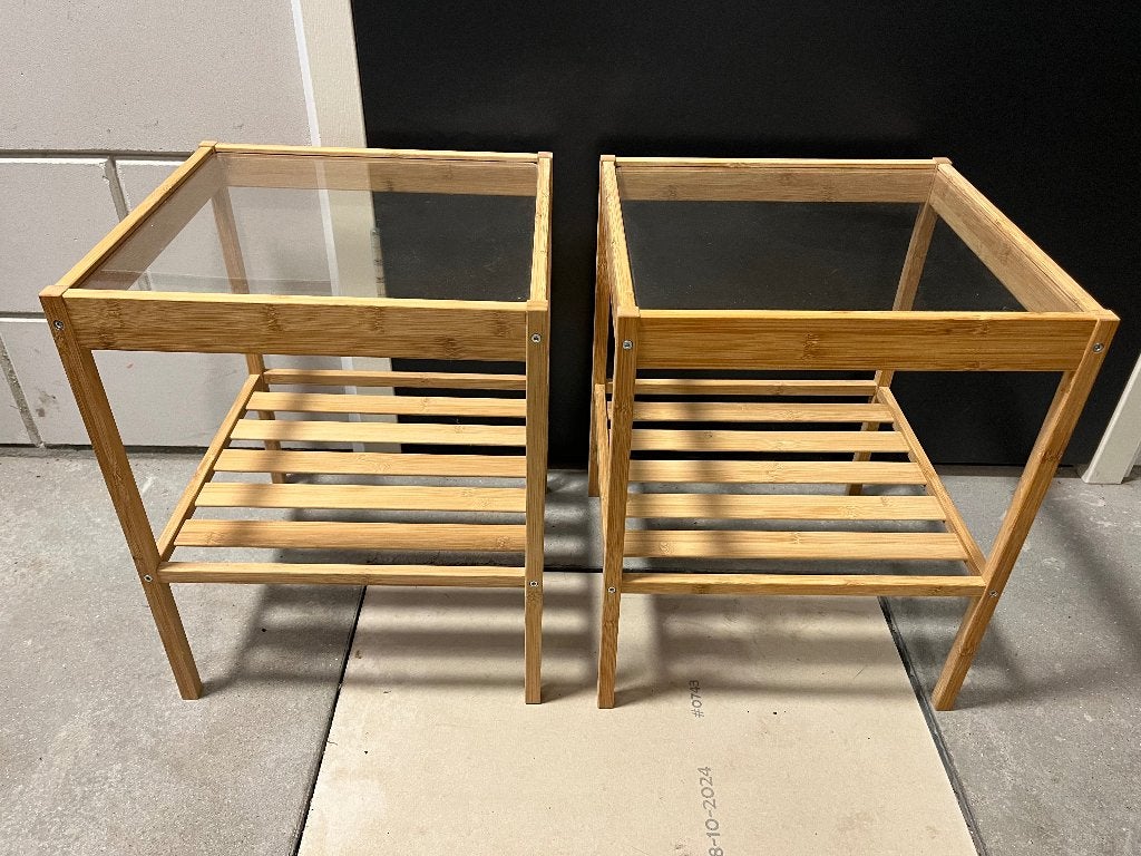 Ikea nachtkasjes/bijzettafels, Ophalen, Gebruikt, Minder dan 45 cm, Minder dan 55 cm