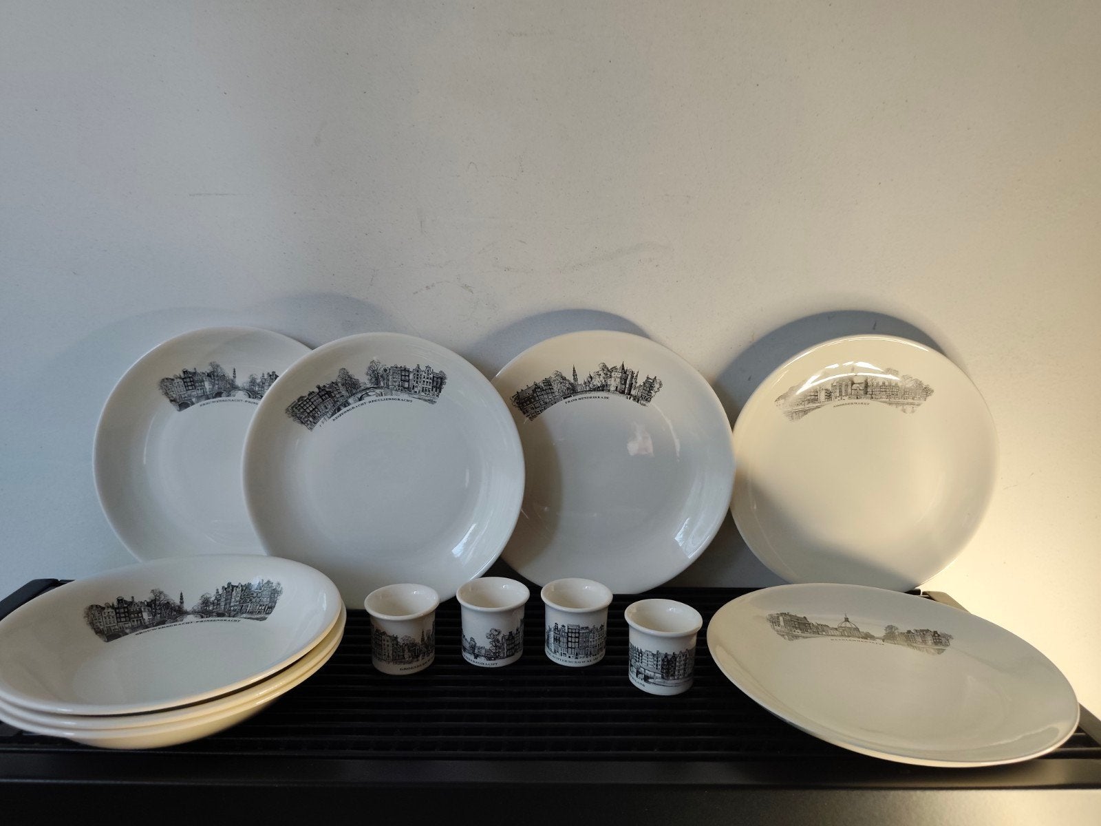 V&B delen ontbijtservies midcentury 'Amsterdamse Grachten', Keramiek, Villeroy & Boch, Ophalen of Verzenden, Bord(en)