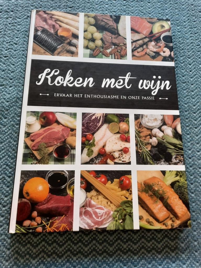 Koken met wijn - Hardcover kookboek in nieuwstaat, Ophalen of Verzenden, Zo goed als nieuw