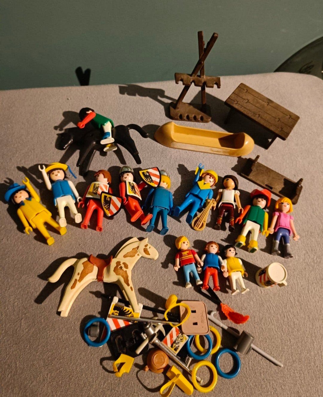 collectie playmobil poppetjes, coaching/familie opstelling, Ophalen of Verzenden, Zo goed als nieuw, Losse onderdelen, Figuren