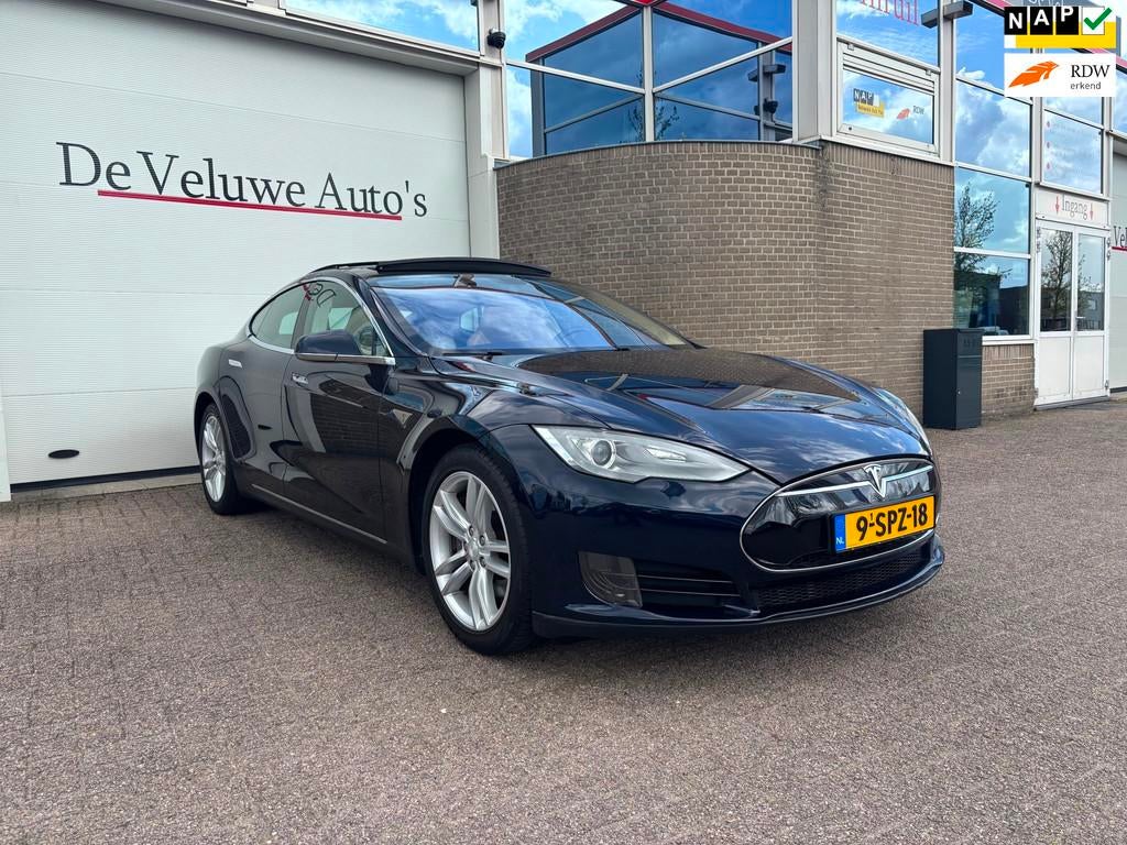 Tesla Model S 60 Base|Free Supercharge|Pano|Camera|306PK, Auto's, Tesla, Achterwielaandrijving, Beige, 1974 kg, 210 min