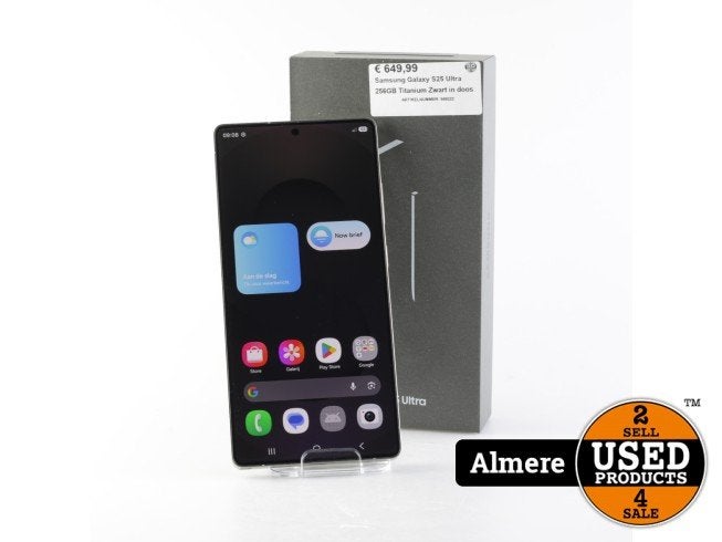 Samsung Galaxy S25 Ultra 256GB Titanium Zwart in doos, Telecommunicatie, Samsung, Zo goed als nieuw, Support@Samsung.com, 129, Samsung-ro, Yeongtong-gu
Suwon-si, Gyeonggi-do 16677
South Korea
