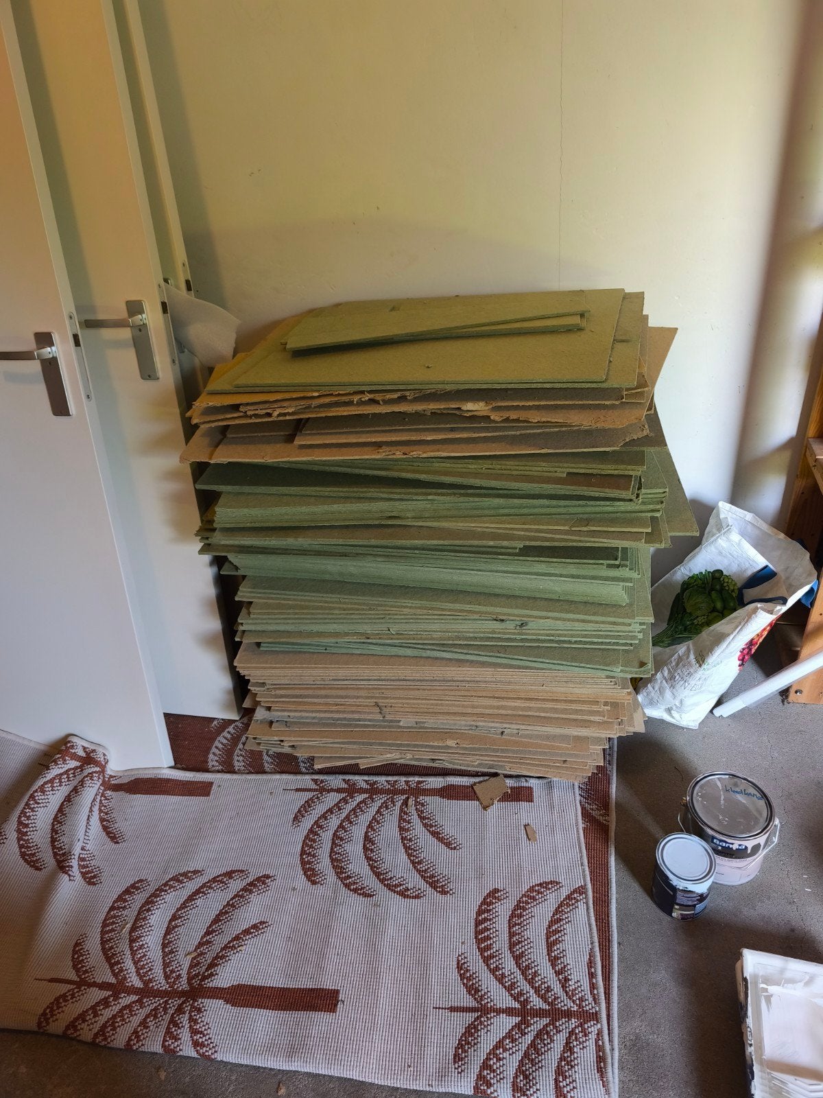 Ondervloer voor laminaat of vloerbedekking (ca. 60-70 m²), Ophalen, Overige materialen, Gebruikt, Overige typen