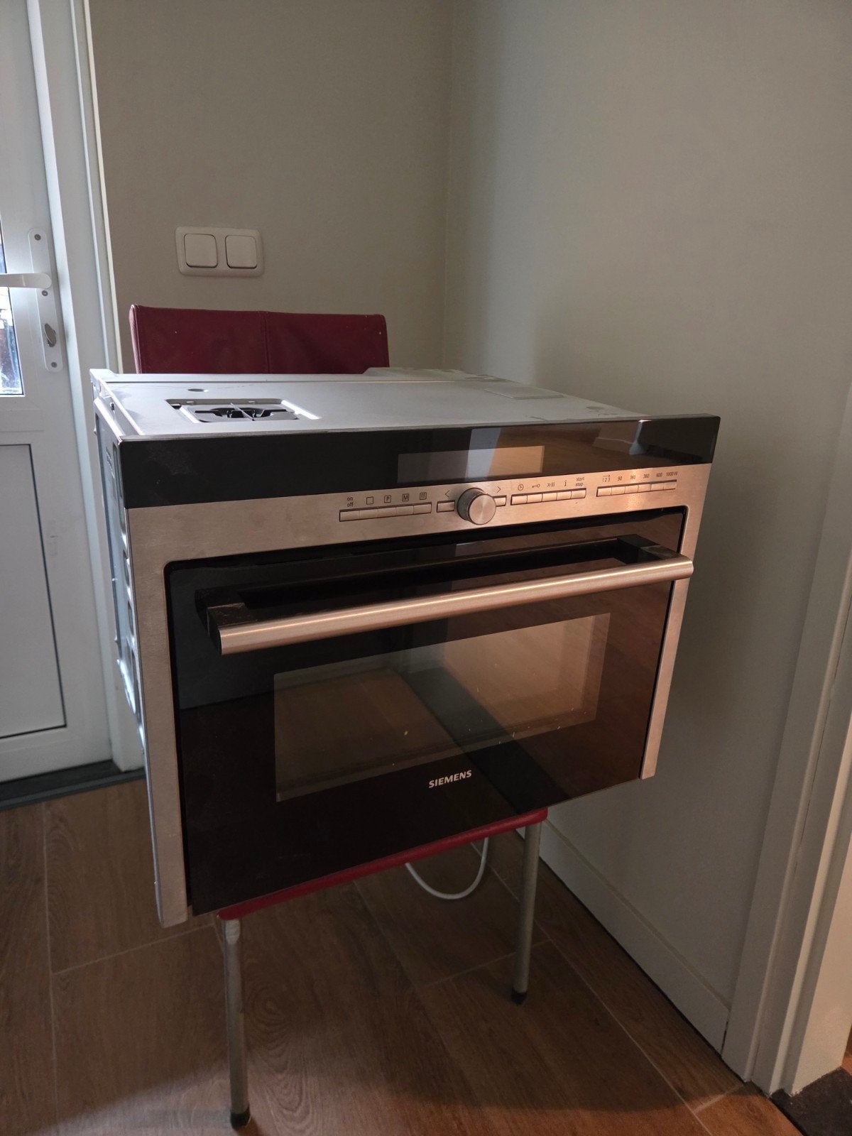 Siemens HB86P575 Inbouw Combi-oven met Magnetronfunctie, Ophalen, 45 tot 50 cm, Gebruikt, Siemens