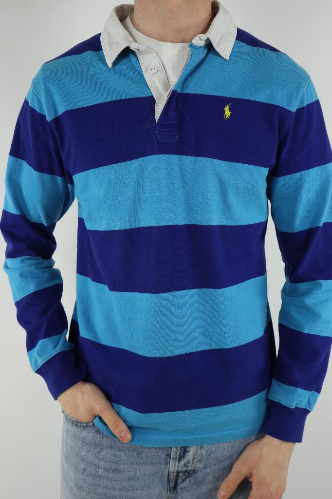 Ralph Lauren (rugby) polo shirt met lange mouw - S, Kleding | Heren, Polo's, -, Blauw, -, Ralph Lauren