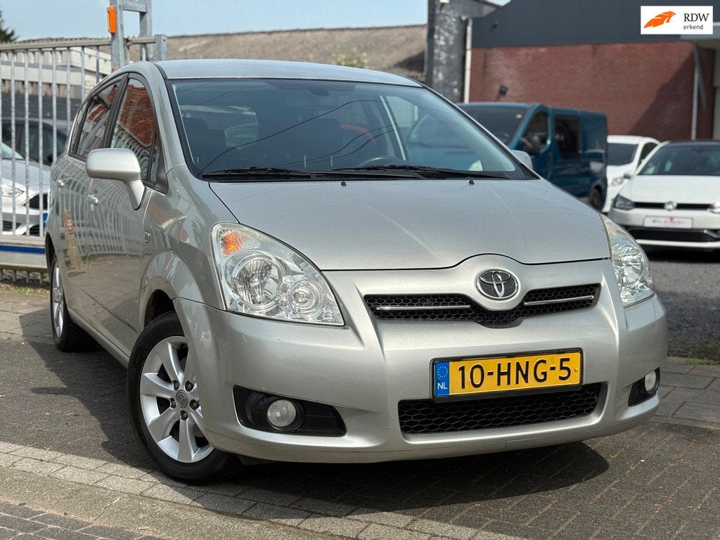 Toyota Verso 1.8 VVT-i Luna 7 Persoons | Dealer onderhouden, Auto's, Toyota, Parkeersensor, Gebruikt, Zwart, 4 cilinders