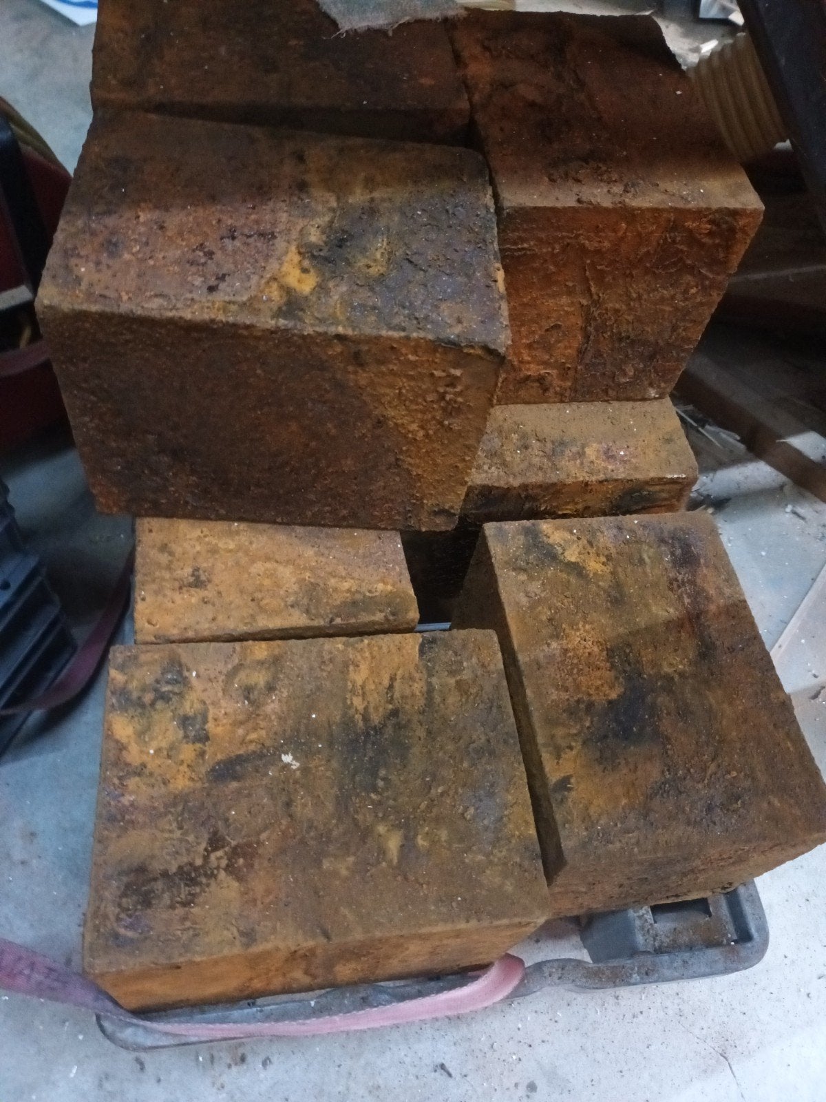 blok staal ijzer vintage balast creatief, Ophalen