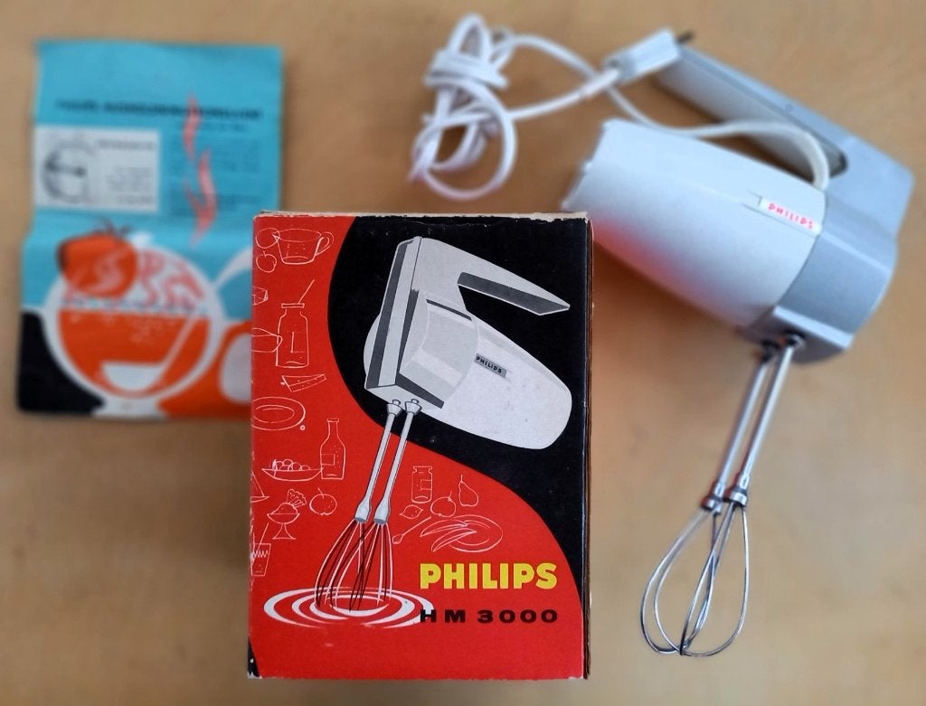 PHILIPS HM 3000 Retro Handmixer, Ophalen of Verzenden, Overige typen