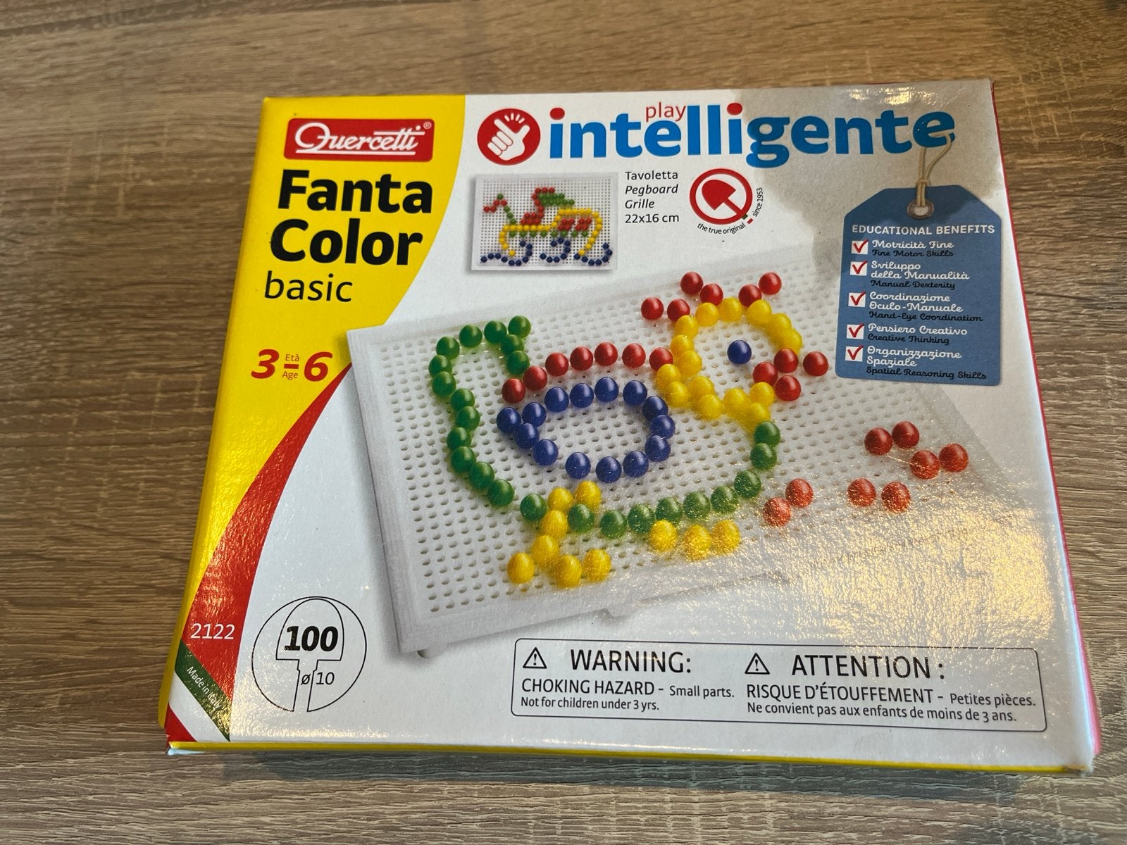 Quercetti Fanta Color Basic - Mozaïek speelgoed, Ophalen of Verzenden, Nieuw, Knutselen