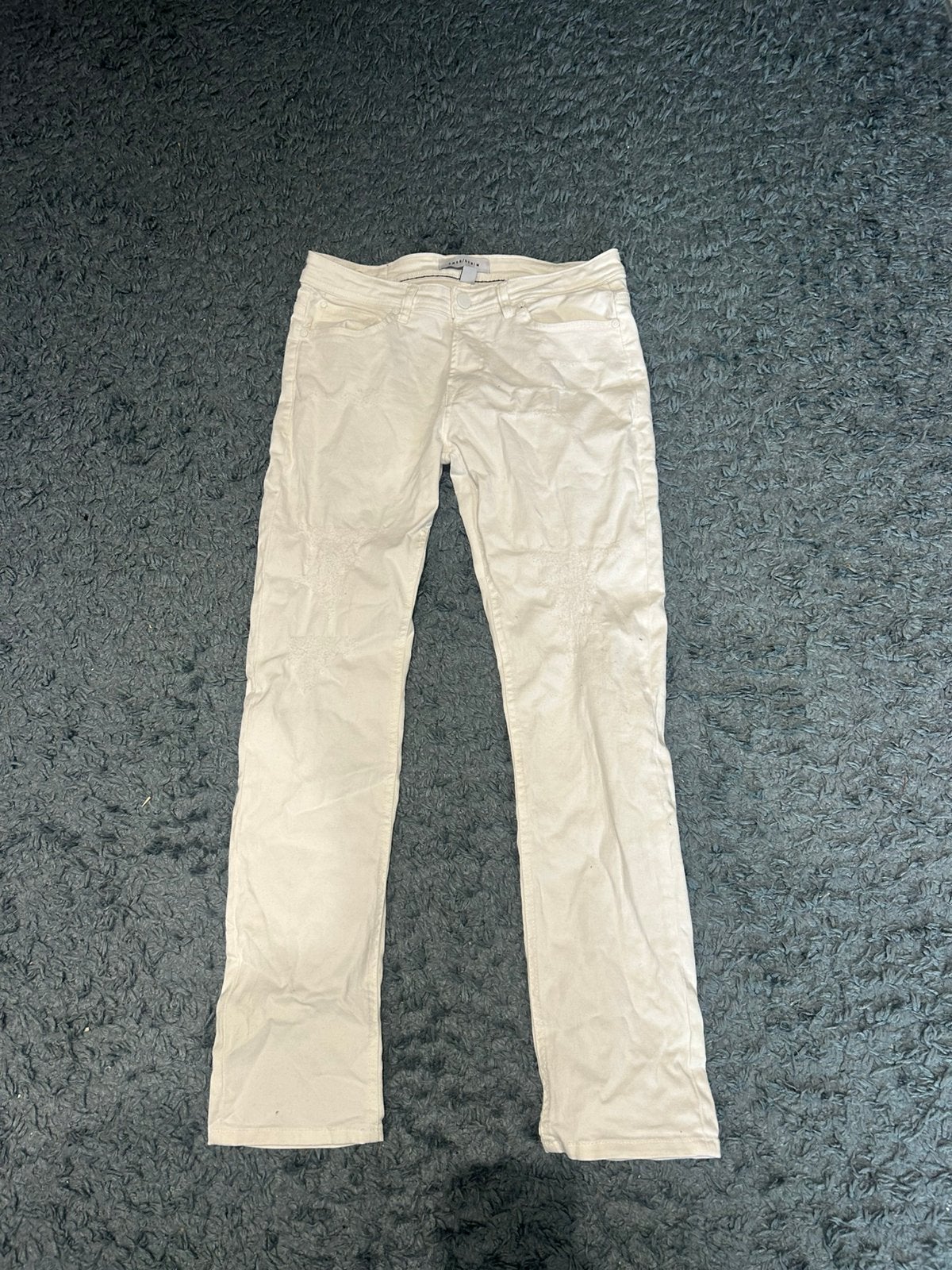Witte spijkerbroek van de zara, Ophalen of Verzenden, Zo goed als nieuw, Wit, W32 (confectie 46) of kleiner