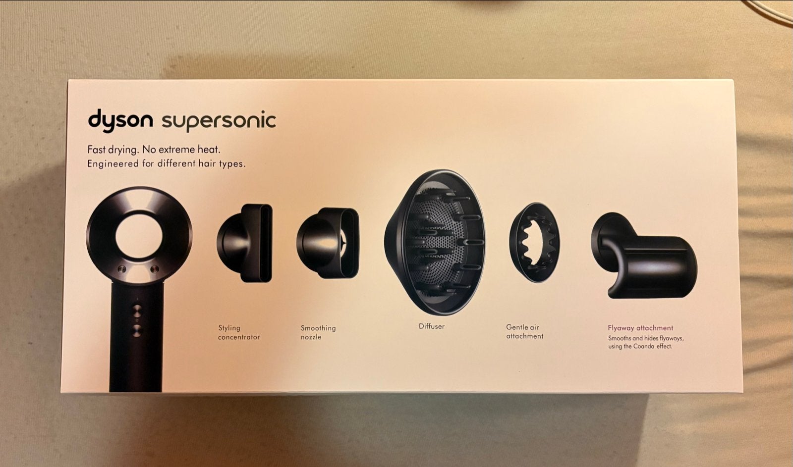 Dyson Supersonic HD08 Föhn - Zilver, Ophalen of Verzenden, Zo goed als nieuw, Föhn of Haardroger