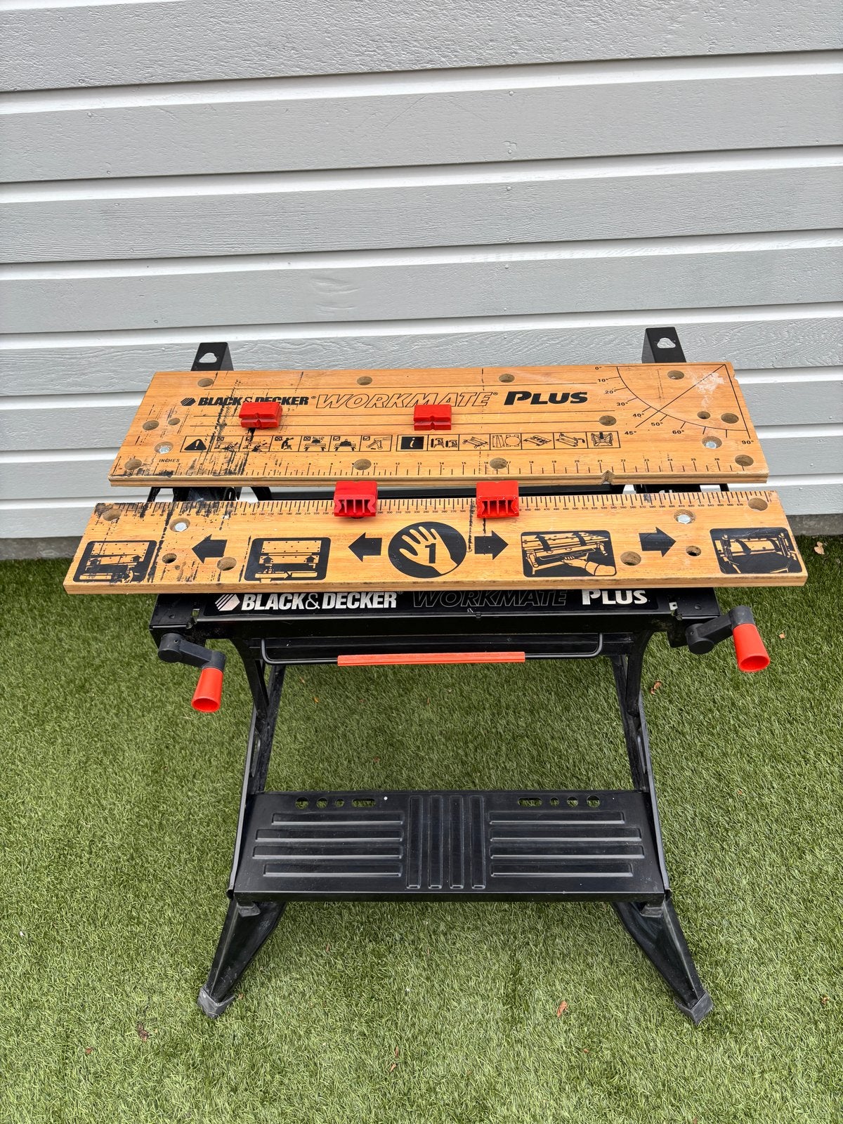 Workmate Plus - mobiele werkbank, Doe-het-zelf en Verbouw, Ophalen, Gebruikt, 70 tot 120 cm, Bankschroef