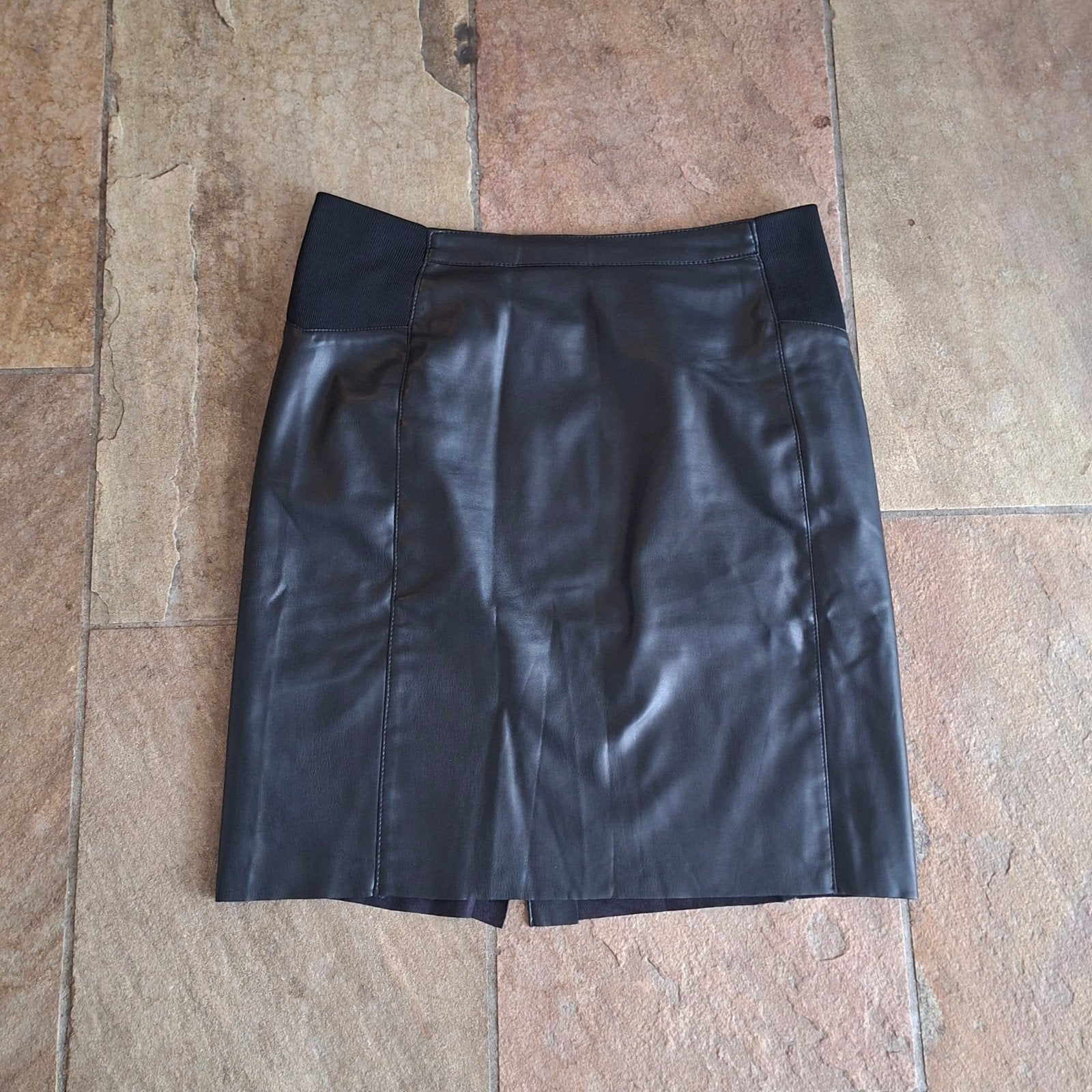 Zwarte leren rok Vero Moda maat L, Maat 38/40 (M), Vero Moda, Zwart, Nieuw