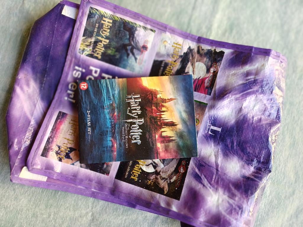 Harry Potter tas en DVDs, Ophalen of Verzenden, Gebruikt, Gebruiksvoorwerp