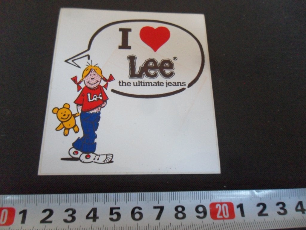 sticker I LOVE LEE the ultimate jeans - strip, Ophalen of Verzenden, Zo goed als nieuw