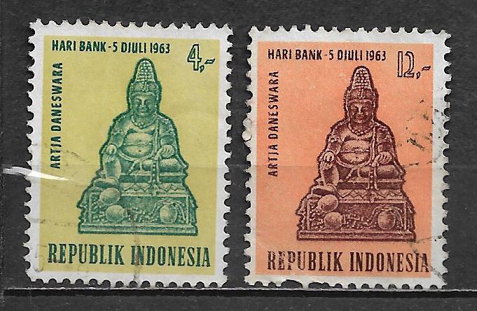 Indonesie 1963 Bankdag, Verzenden, Gestempeld, Zuidoost-Azië