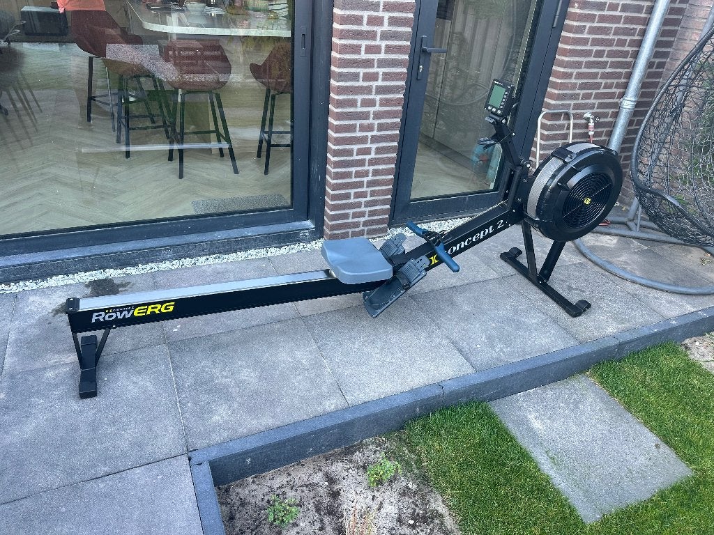 Concept 2 Roeitrainer PM 5 - Zeer goed onderhouden, Sport en Fitness, Ophalen, Gebruikt, Benen, Metaal