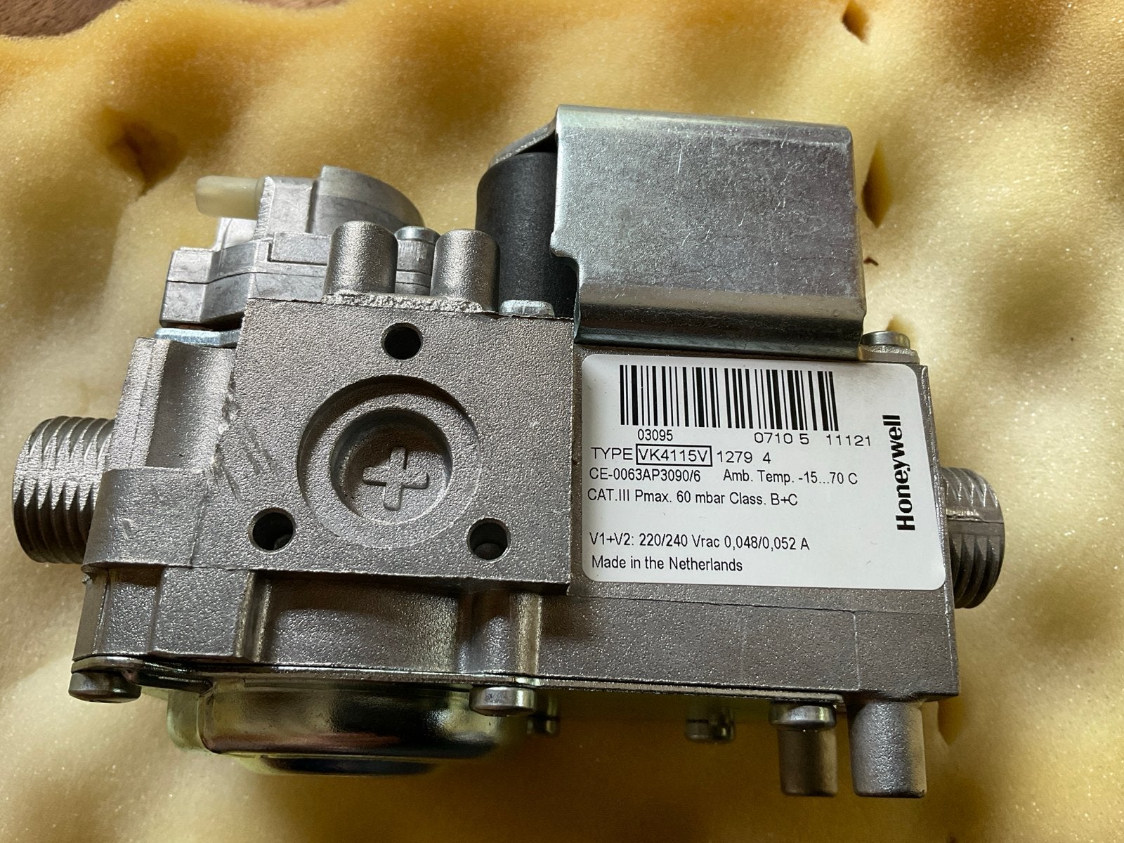 Honeywell Gasblok VK4115V 1279.4 voor CV-ketel, Doe-het-zelf en Verbouw, Verwarming en Radiatoren, Ophalen, Nieuw, Cv-ketel of Combi-ketel