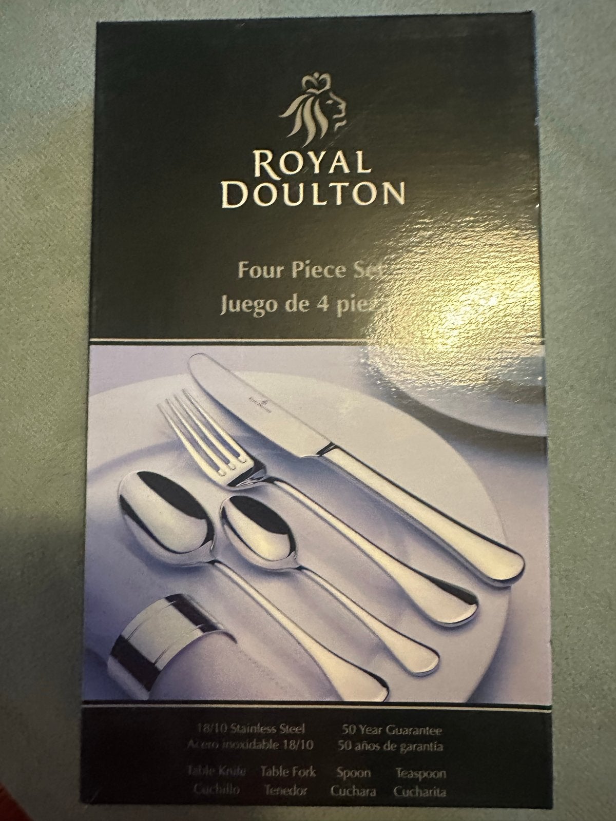 Royal Doulton 4-delige bestekset 18/10 RVS, Bestekset, Nieuw, Ophalen of Verzenden, Rvs of Chroom