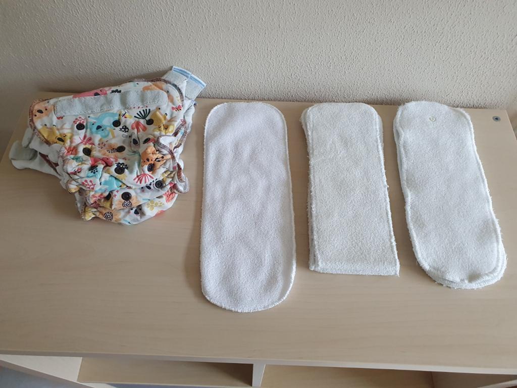 Wasbare Petit Lulu luiers + inleggers, Ophalen of Verzenden
