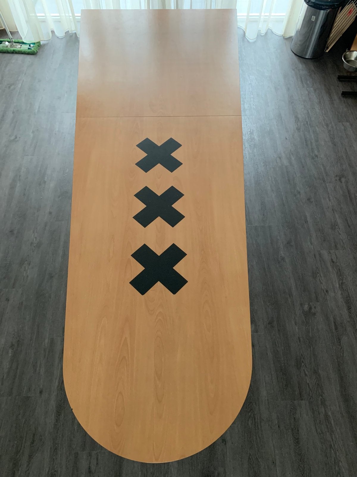Amsterdammertje, Amsterdammer eettafel, Huis en Inrichting, Tafels | Eettafels, Ophalen, Gebruikt, 100 tot 150 cm, 200 cm of meer