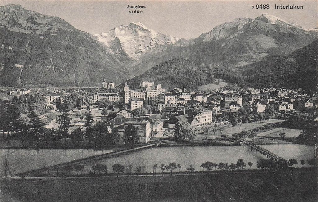 703-221-027 Jungfrau 4166 M Interlaken, Ophalen of Verzenden, Voor 1920, Overig Europa