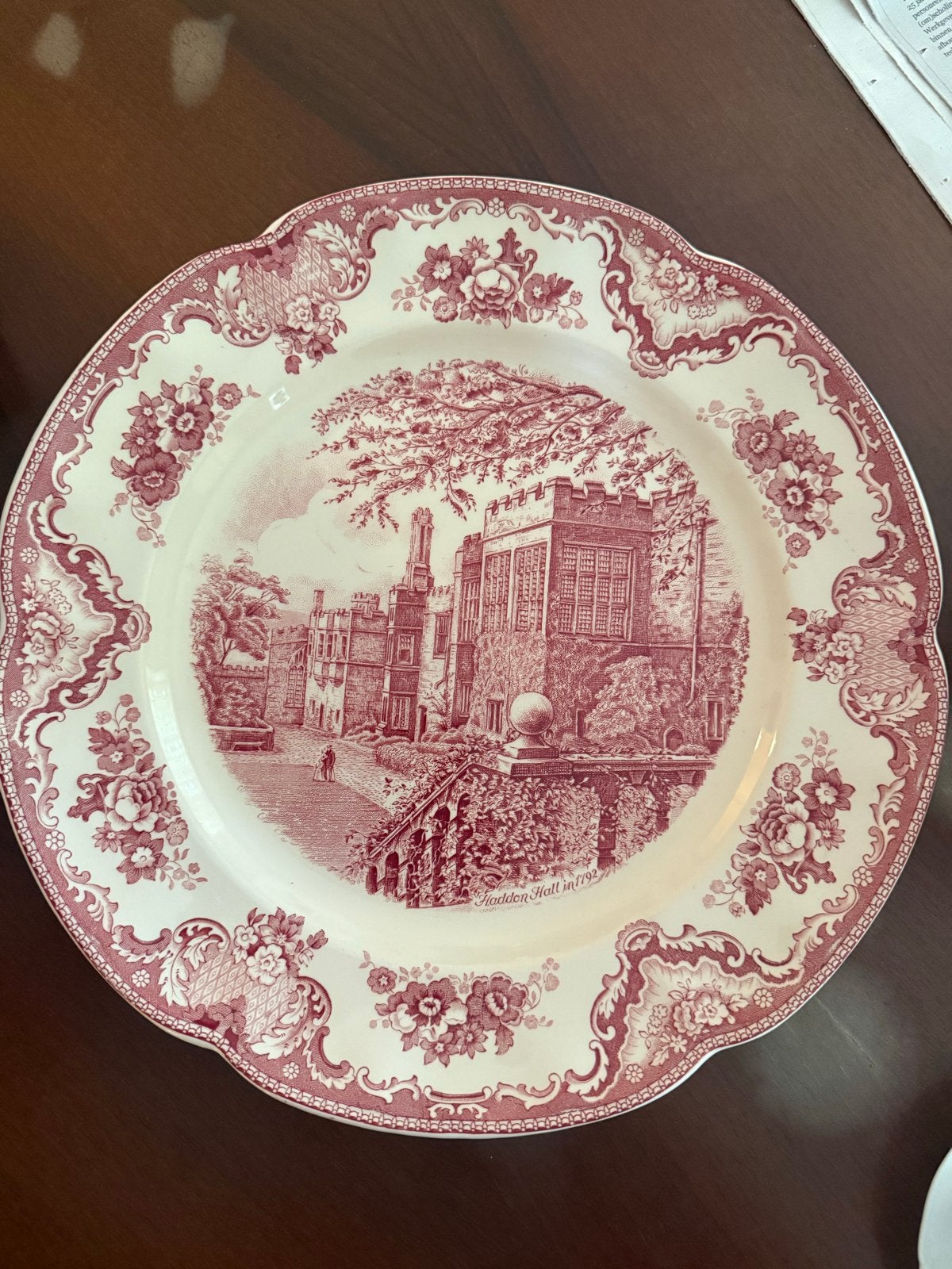 Johnson Bros 'Old Britain Castles' Haddon Hall bord, Antiek en Kunst, Antiek | Servies los, Ophalen of Verzenden