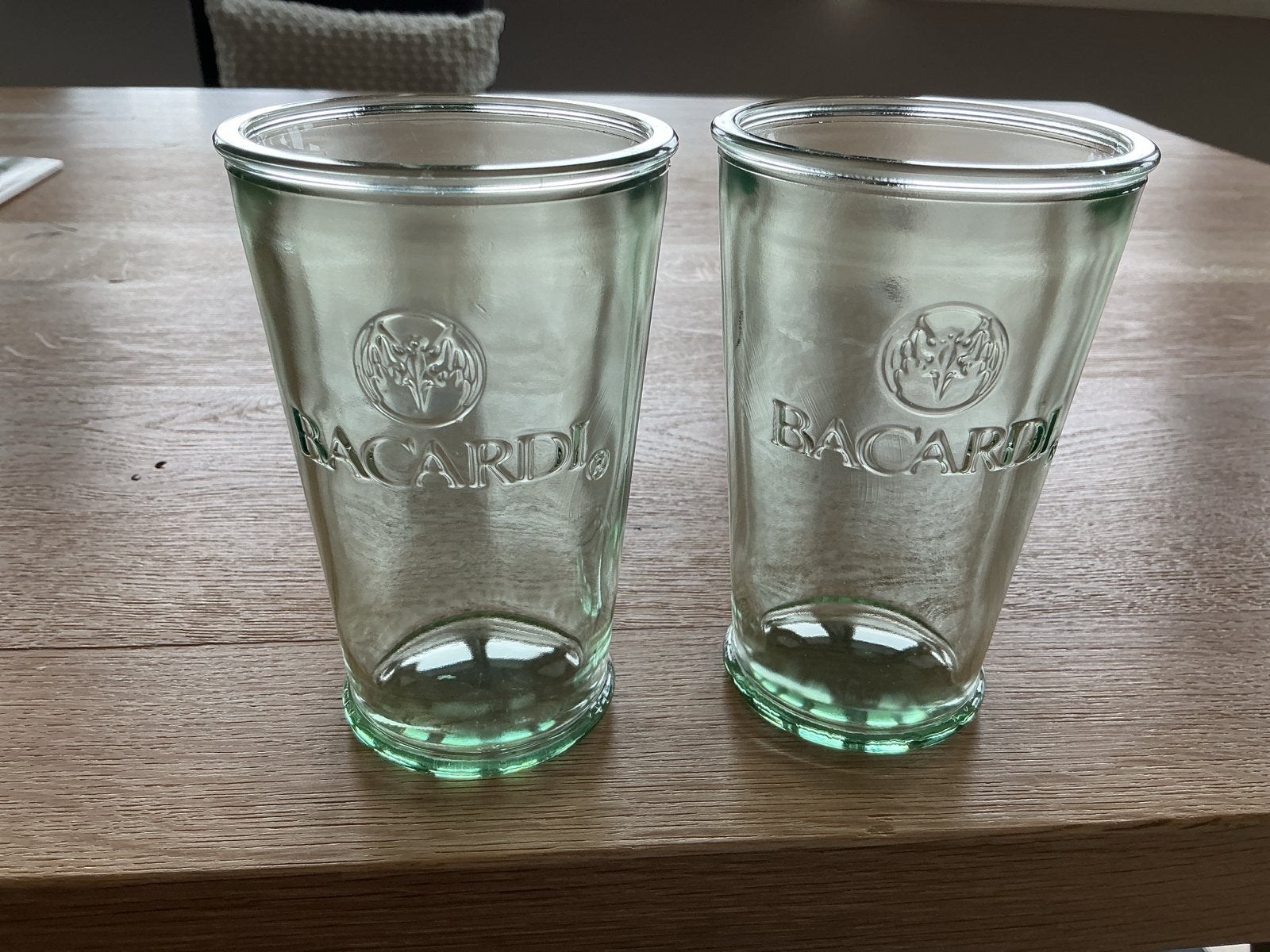 Set van 2 Bacardi glazen, Nieuw, Ophalen of Verzenden, Overige merken, Glas