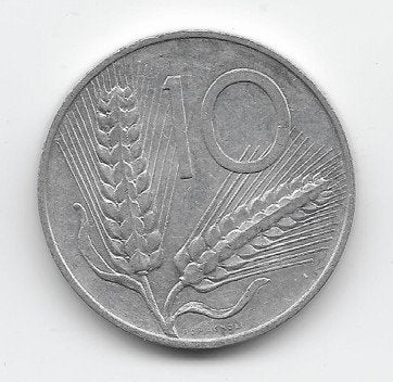 Italië 10 lire 1952 KM# 93, Verzenden, Italië, Losse munt
