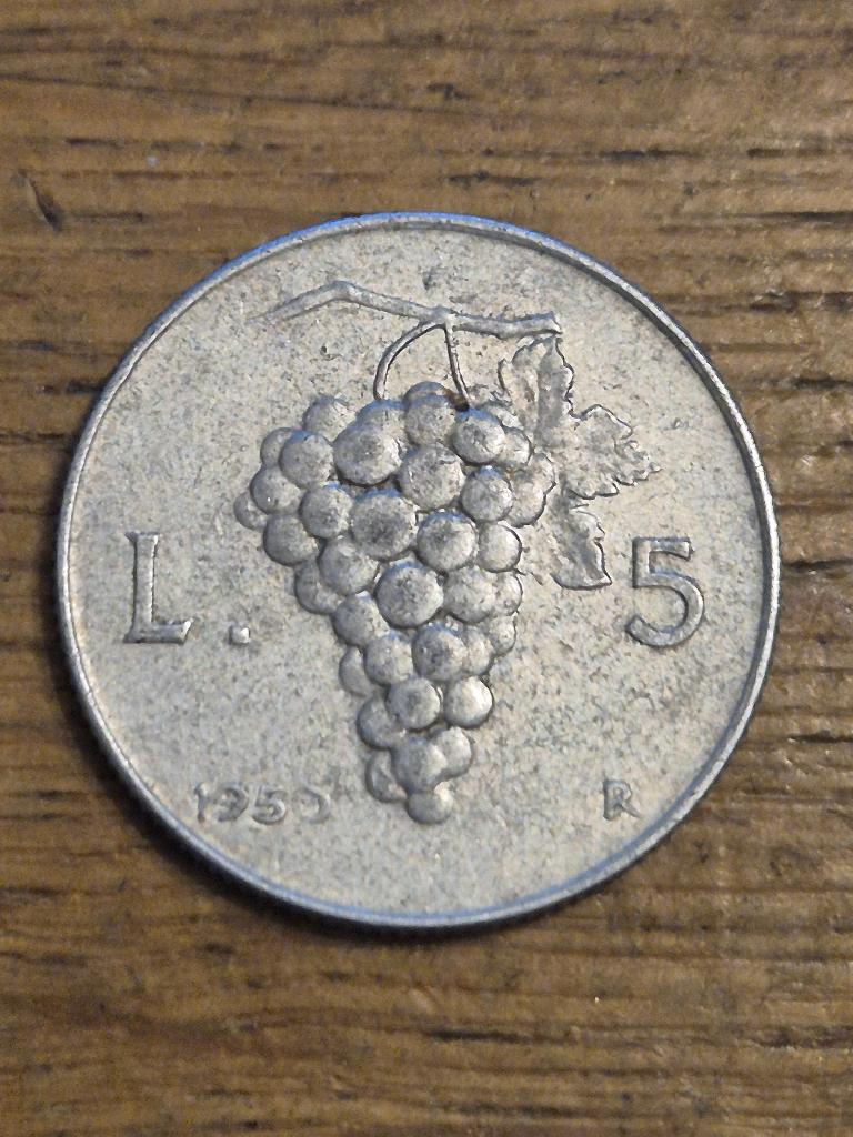 Italië - 5 Lire 1950, Verzenden, Italië, Losse munt