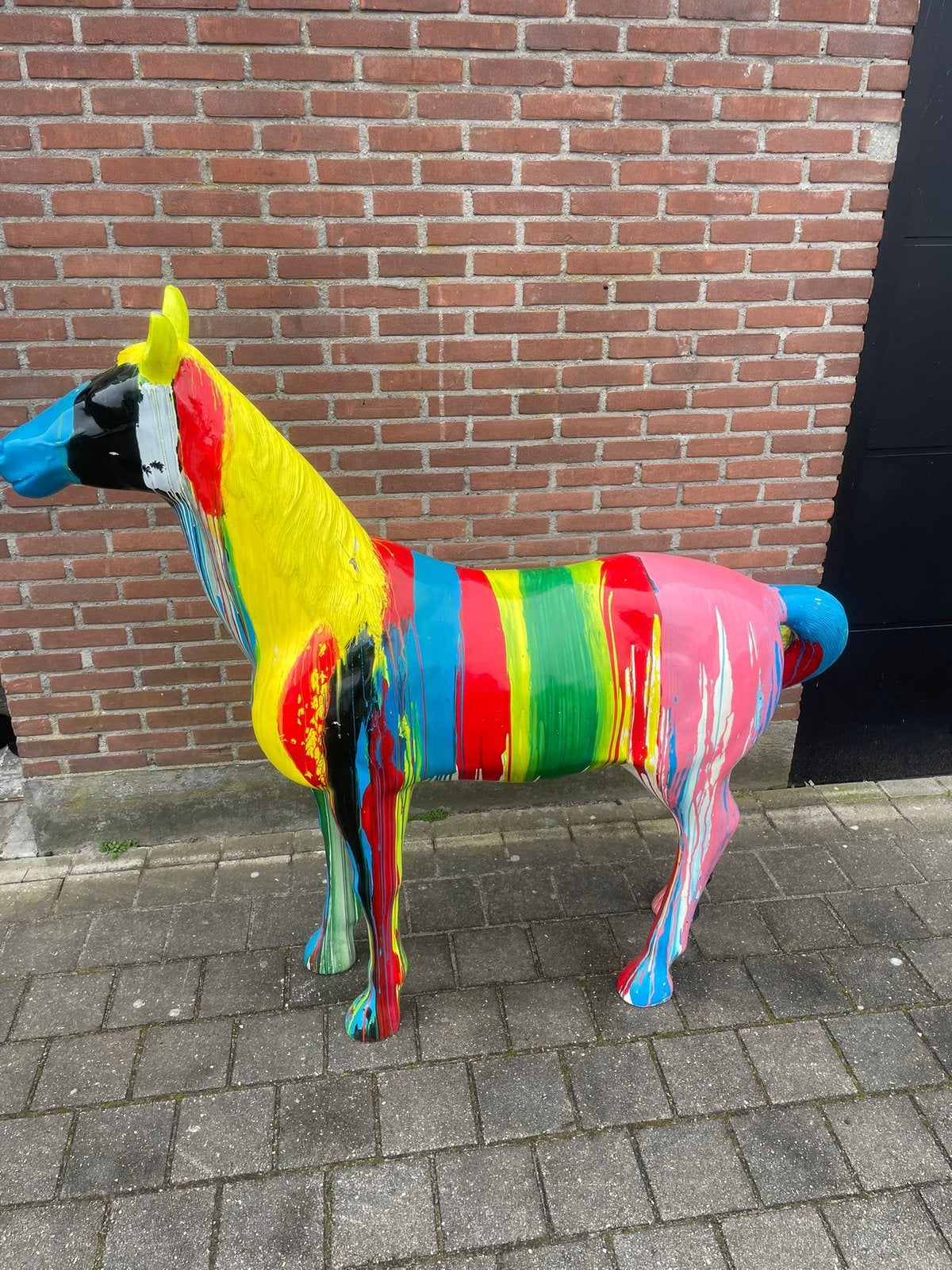 Art cobra kunst Paard voor in de tuin of op de maneche, Tuin en Terras, Ophalen of Verzenden, Gebruikt