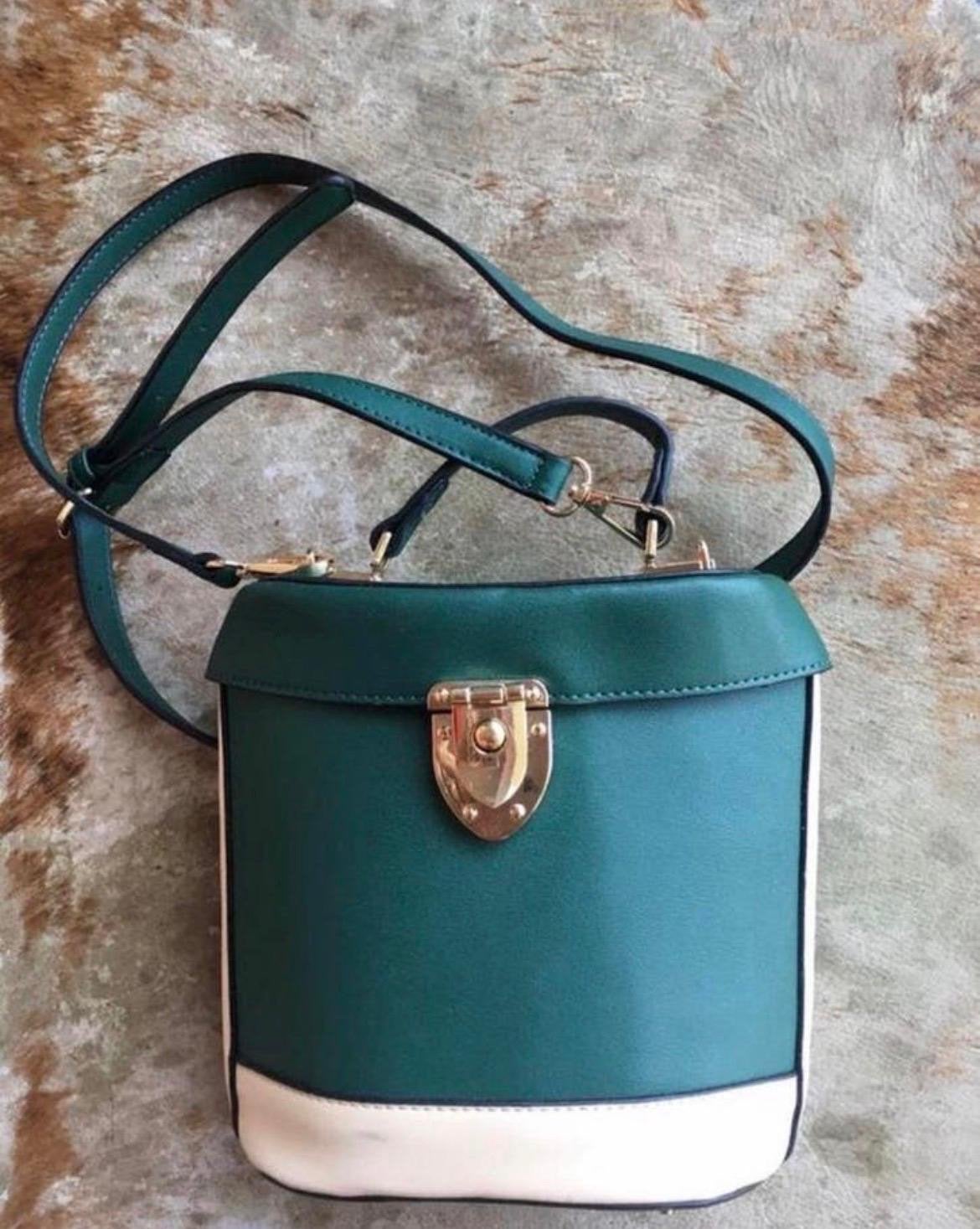 Verrekijker model schoudertas groen/beige retro, Ophalen, Nieuw, Groen, Overige merken