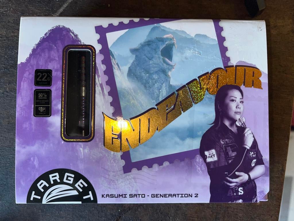 Target Kasumi Sato Gen 2 Darts - 22g, Sport en Fitness, Darts, Ophalen of Verzenden, Zo goed als nieuw, Pijlen