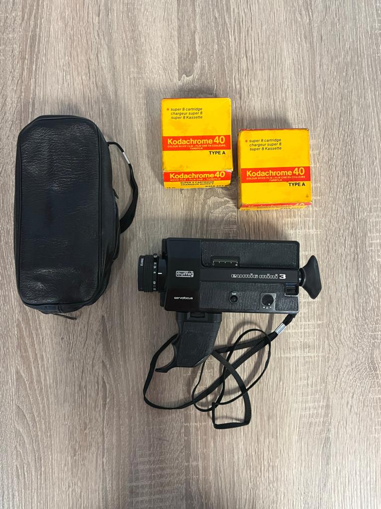 Eumig Servofocus 3 Super 8 Camera met Kodachrome 40 films, Overige merken, Gebruikt, Overige soorten, Camera