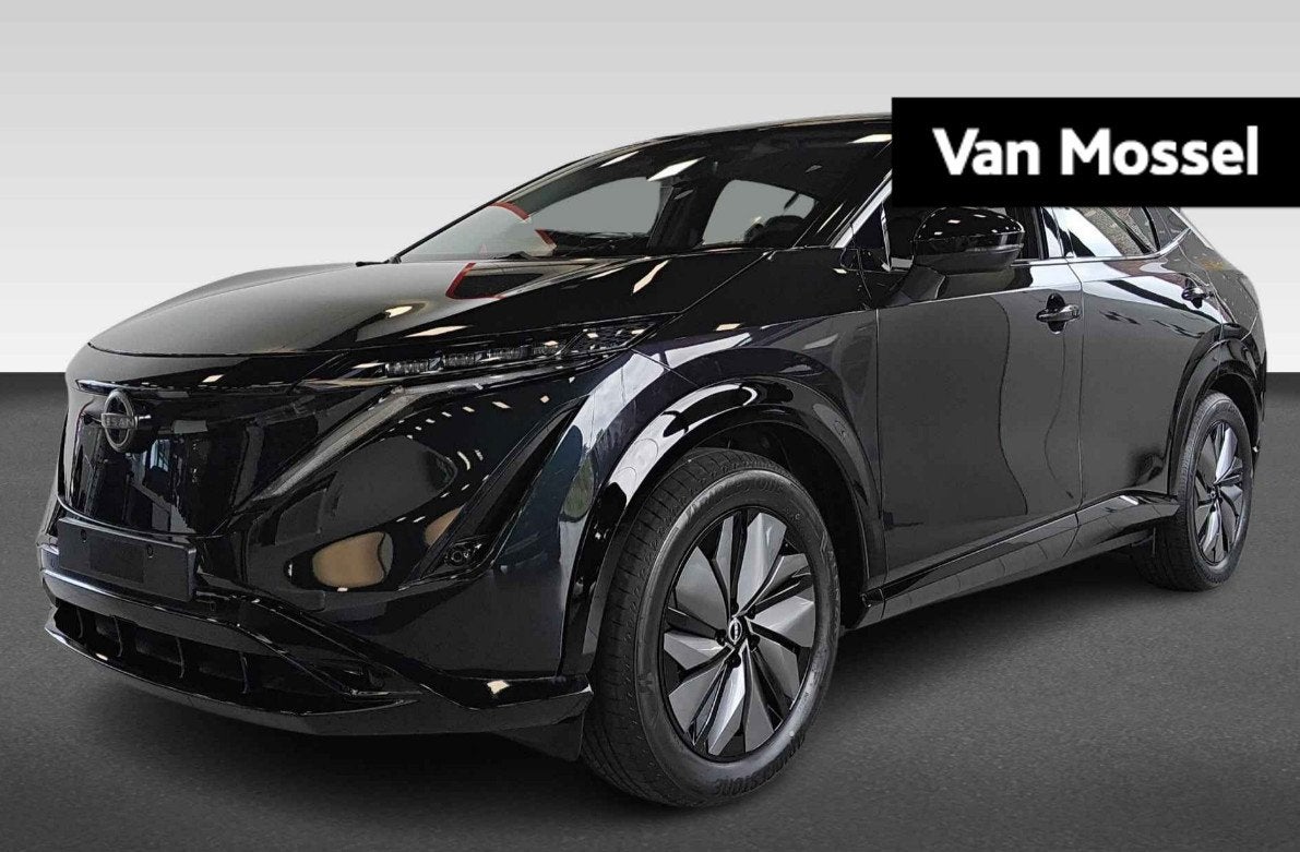 Nissan Ariya Limited Edition 66 kWh | Nieuw uit voorraad en, Auto's, 1803 kg, Stof, Zwart, 218 pk