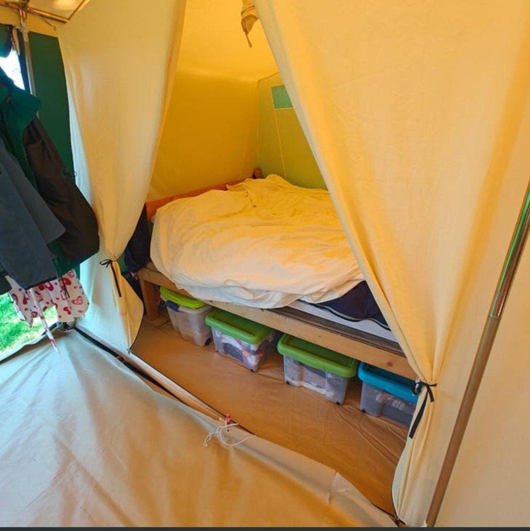 Grote 6 persoons cabanon bungalowtent, Ophalen, Gebruikt