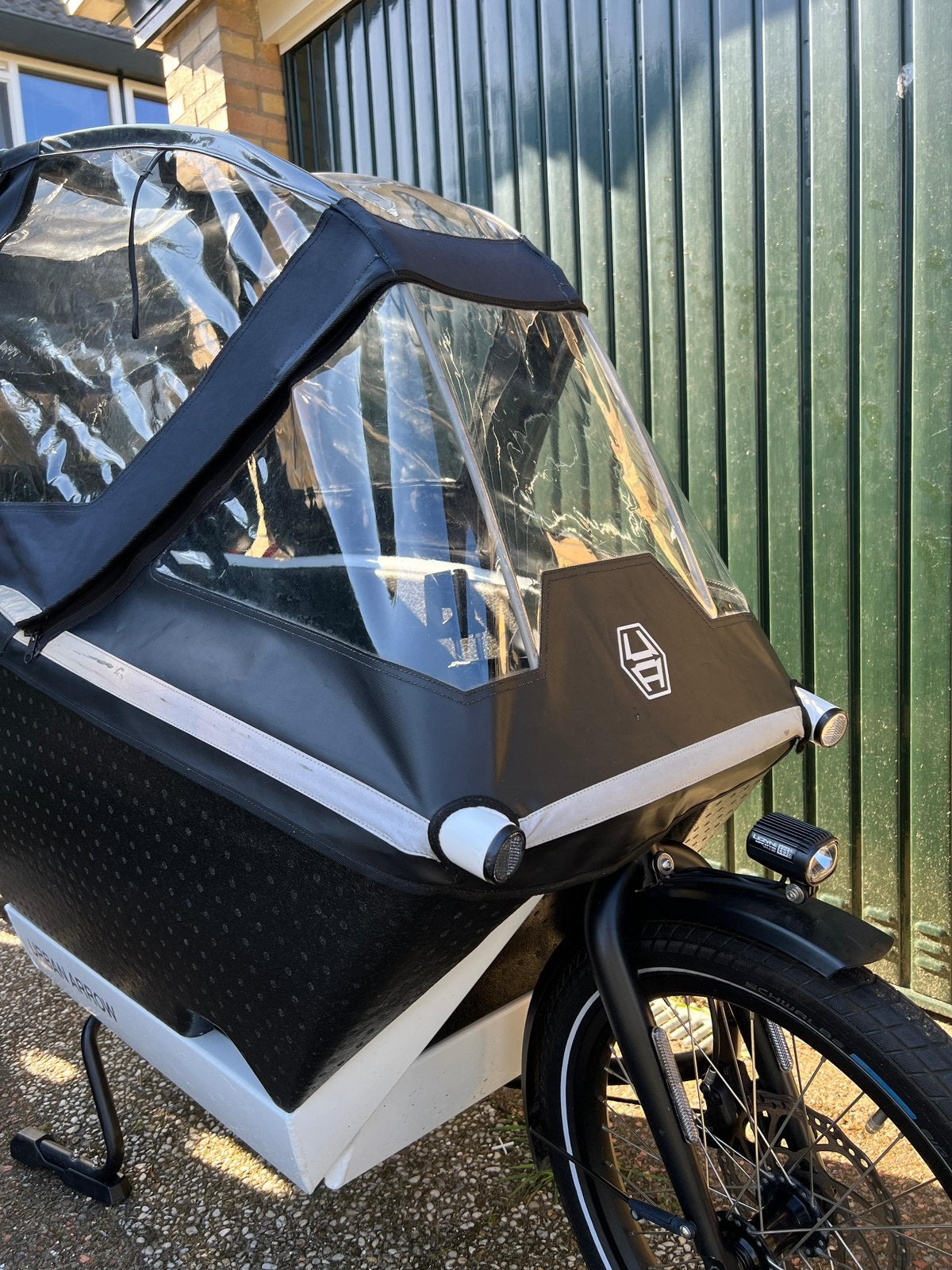 Regenhuif Urban Arrow Family Plus, Fietsen en Brommers, Fietsen | Bakfietsen, Ophalen, Zo goed als nieuw, 4 kinderen of meer, Huif