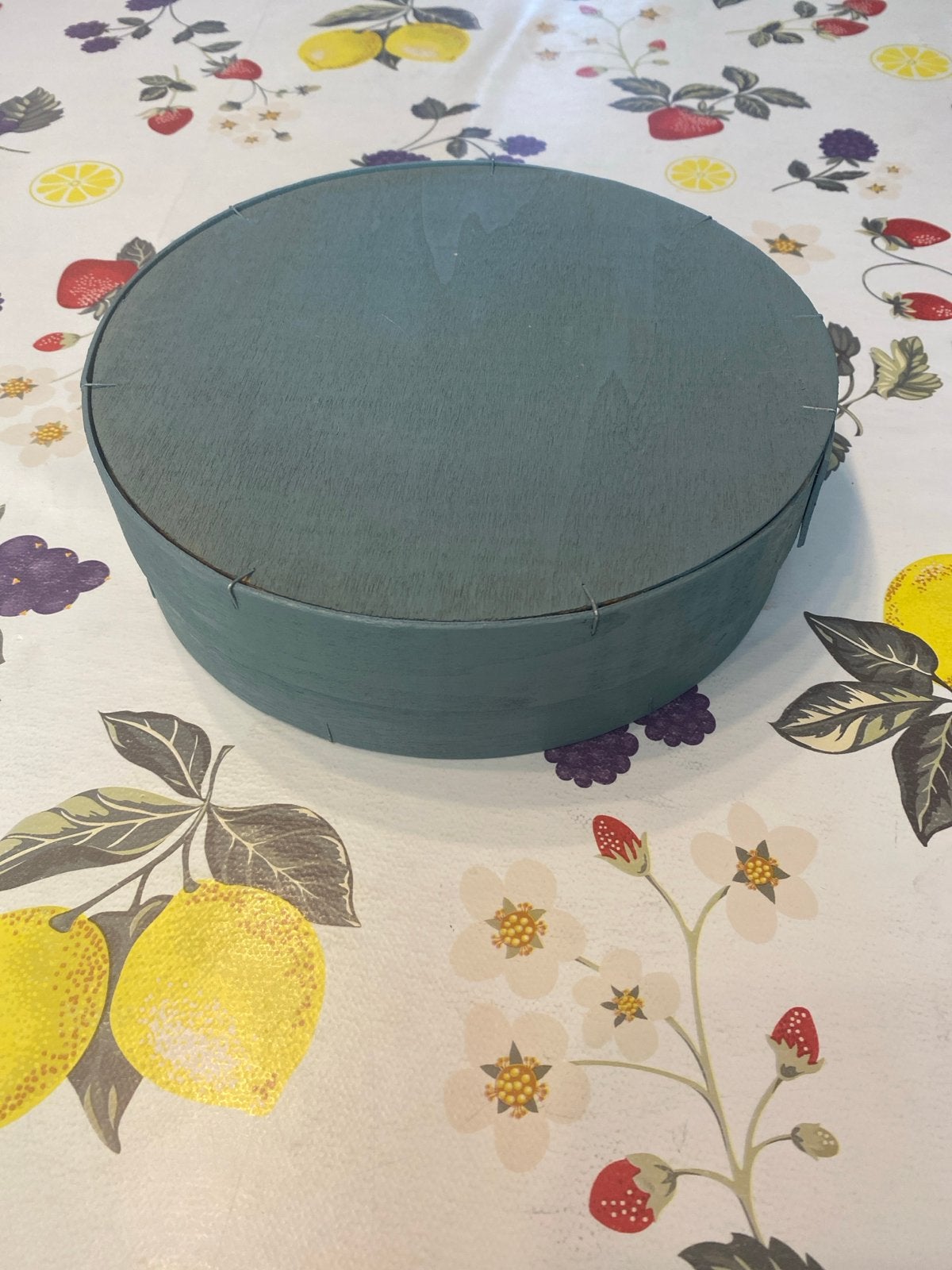 Set van 6 kaas bordjes met opbergdoos, Gebruikt, Keramiek, Vintage, Ophalen of Verzenden