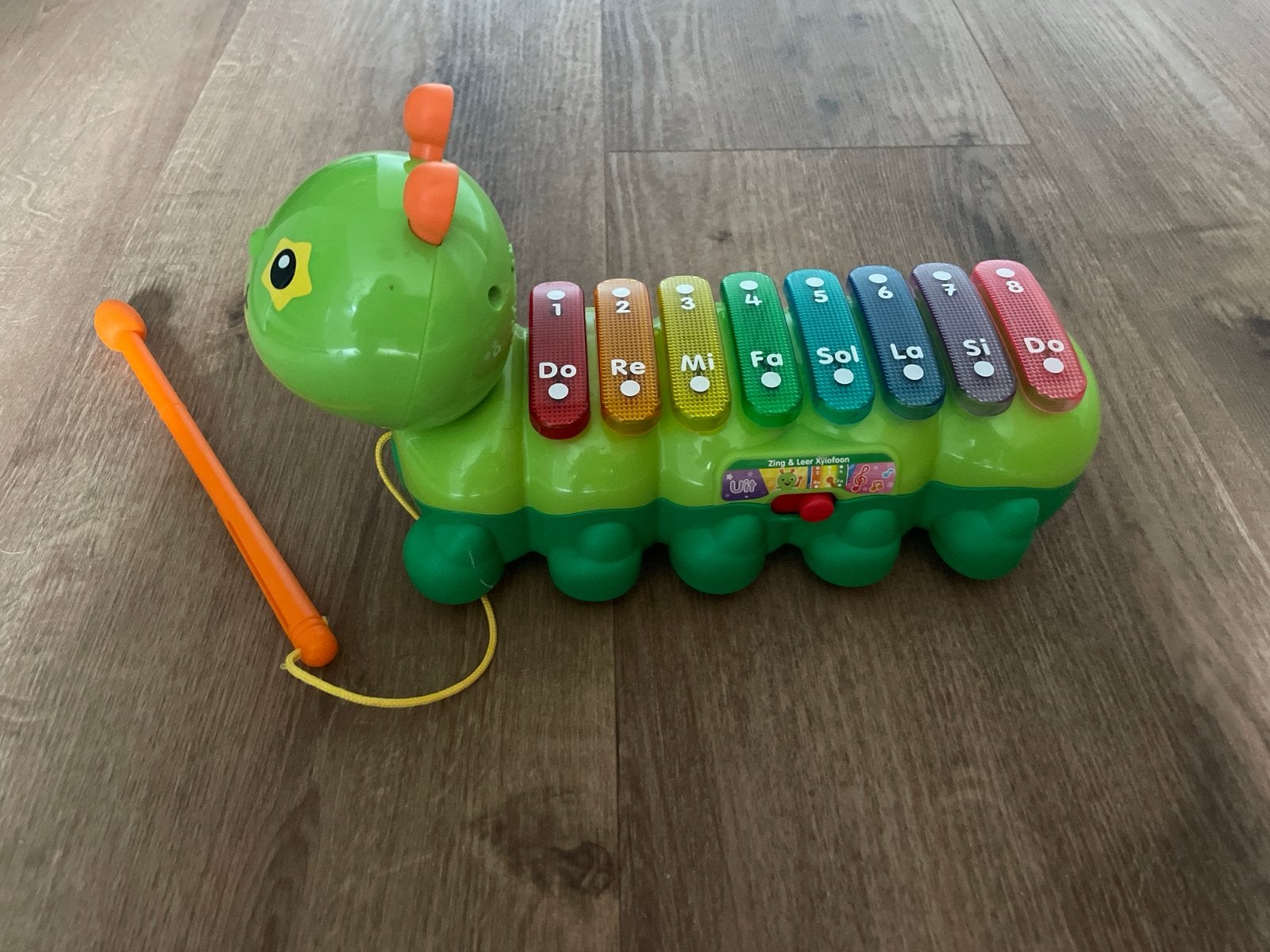 Vtech Rups Xylofoon met geluid en wieltjes, Ophalen, Gebruikt, Overige typen, Met geluid